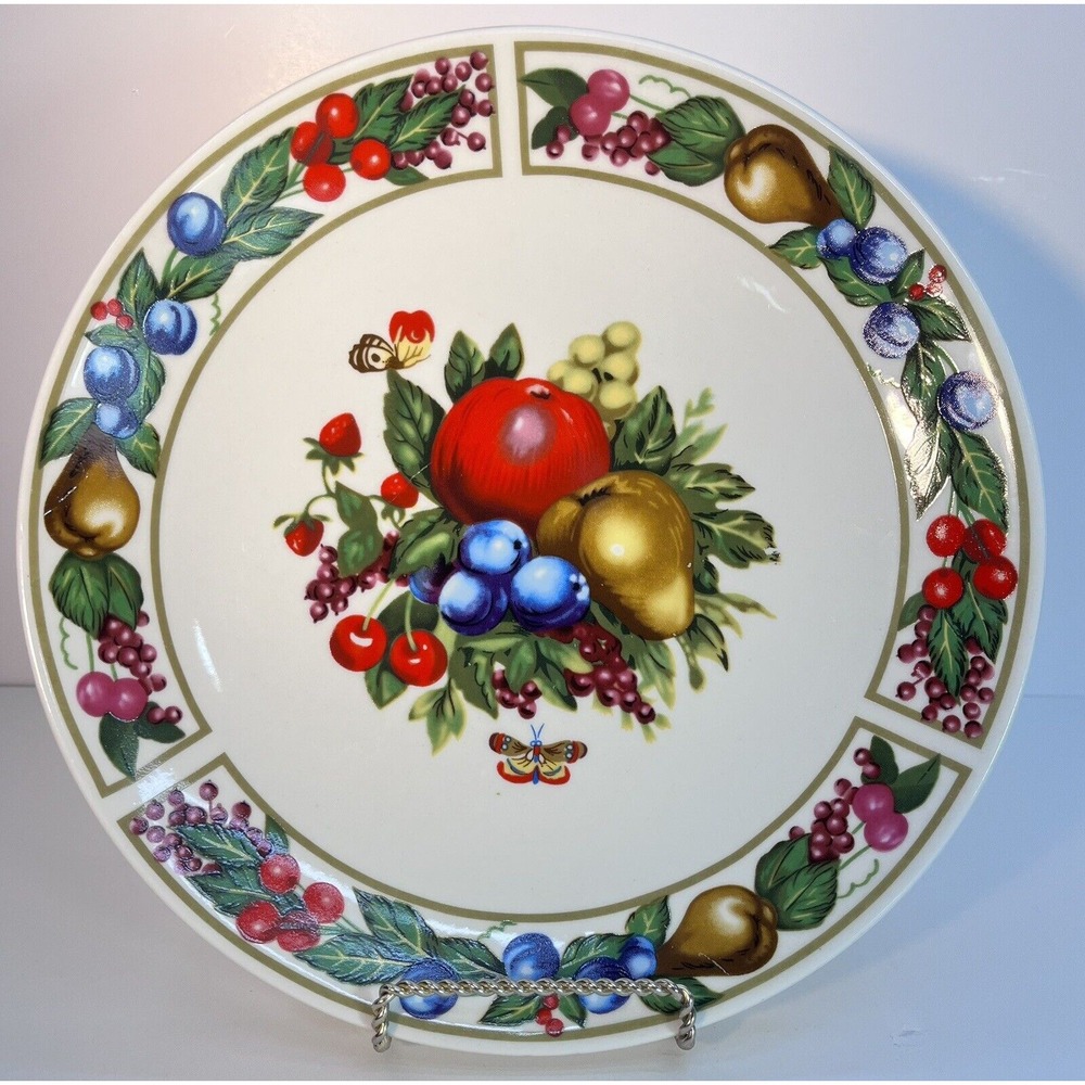 Vintage TABLETOPS UNLIMITED EDEN FRUIT Dinner Plate 9.5"